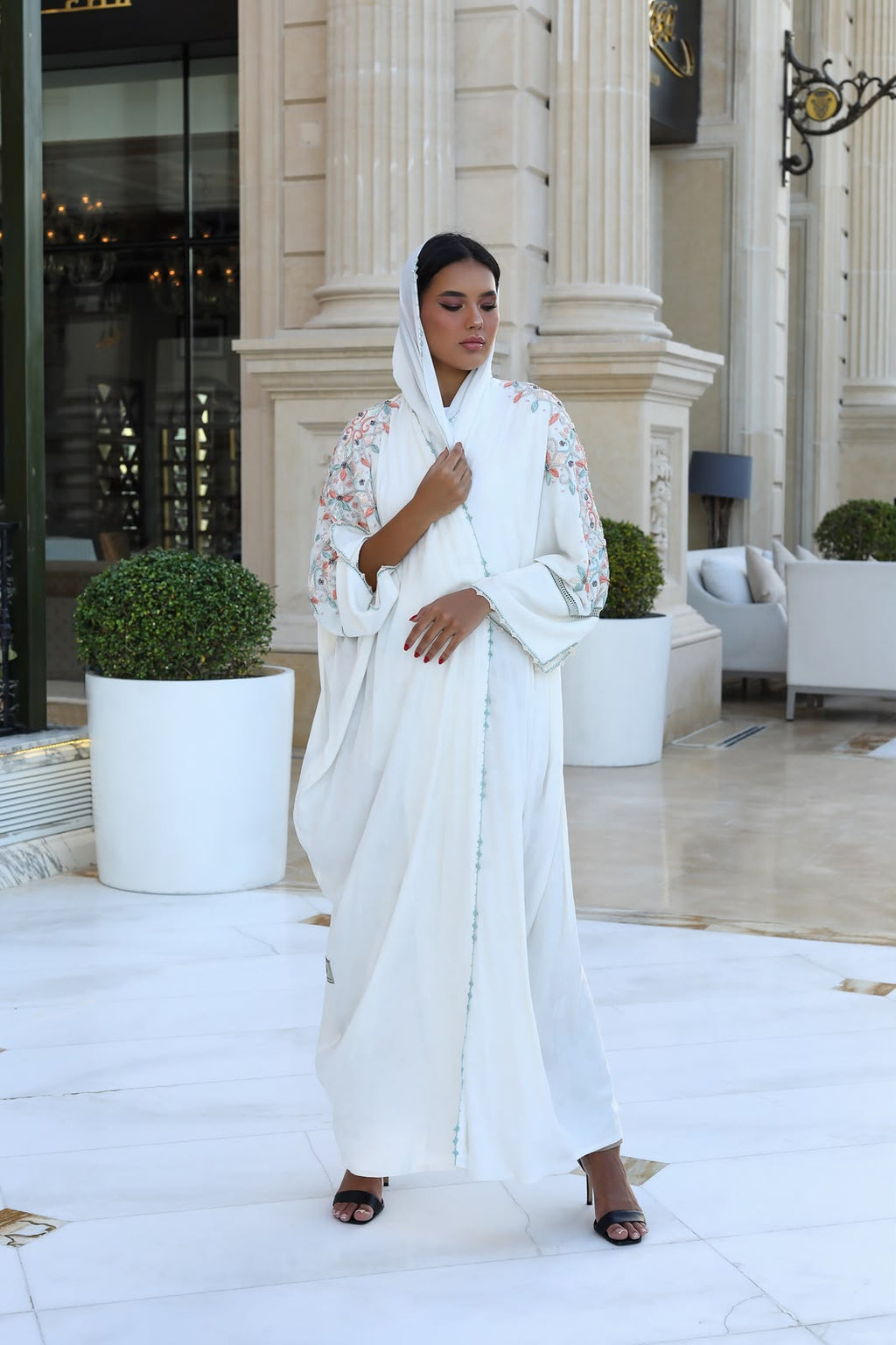 Pearl Garden Embroidered Abaya