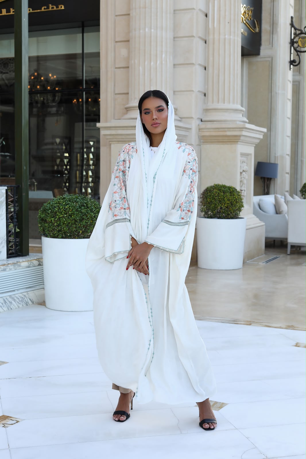 Pearl Garden Embroidered Abaya